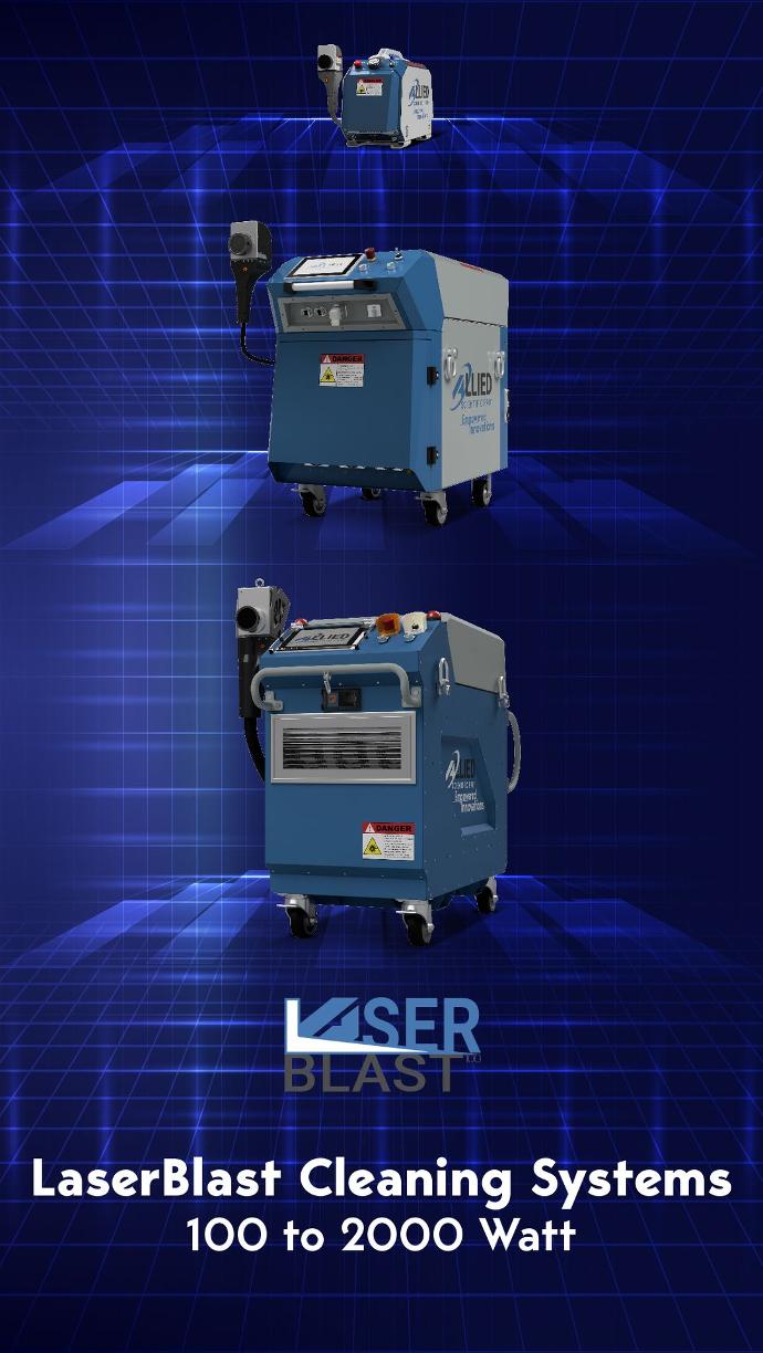 LaserBlast Cleaning Systems - 100 to 2000 Watt