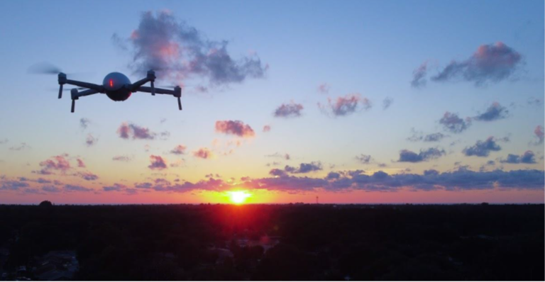 Sunset over the Gulf of Mexico documented by a Power Egg X unmanned aerial system