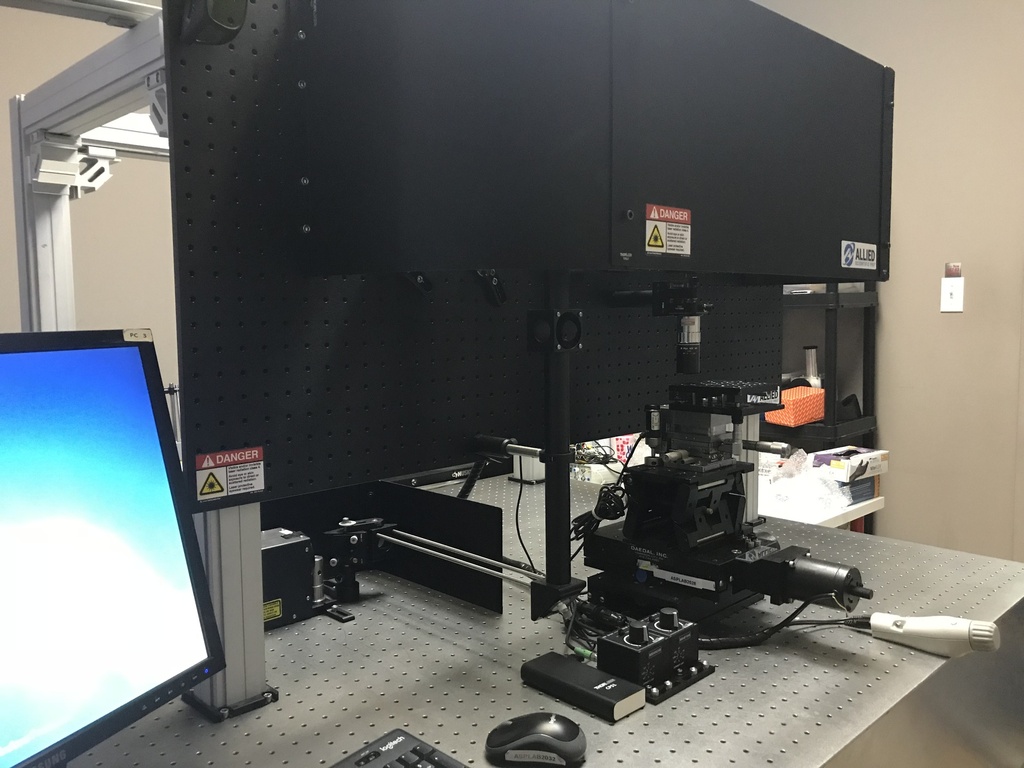Workstation for Laser Testing of Single Event Effects (SEE) on Radiation Hardened Semiconductor Devices